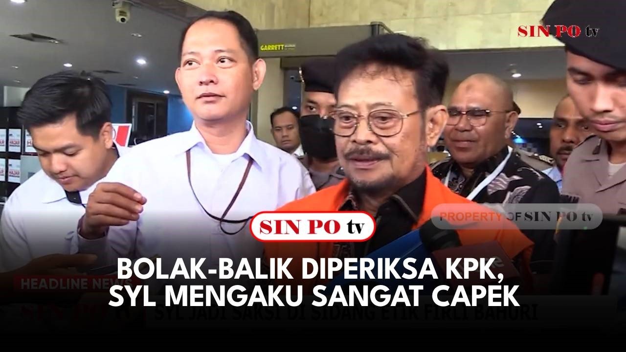 Bolak-Balik Diperiksa KPK, SYL Mengaku Sangat Capek