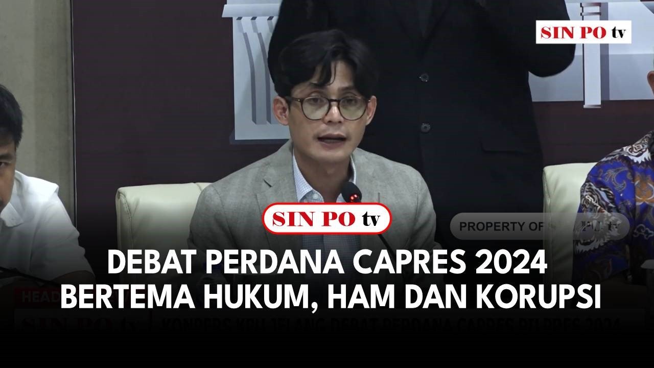 Debat Perdana Capres 2024 Bertema Hukum, Ham Dan Korupsi