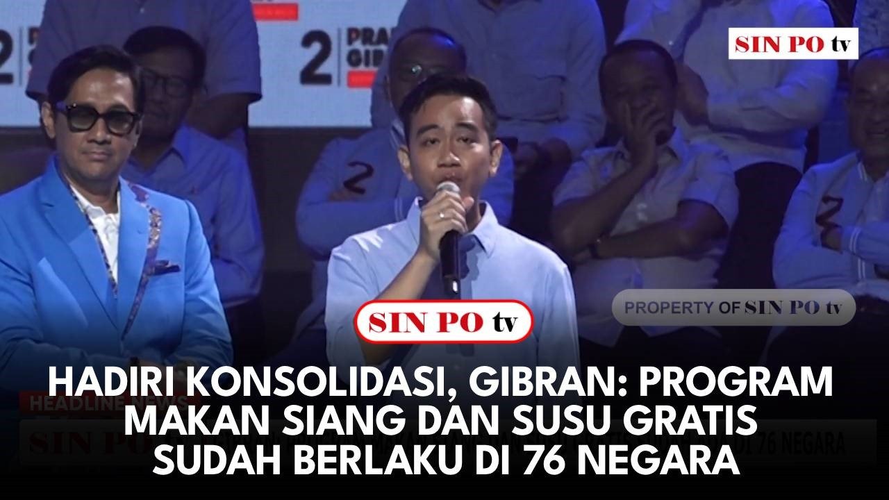 Hadiri Konsolidasi, Gibran: Program Makan Siang Dan Susu Gratis Sudah Berlaku Di 76 Negara