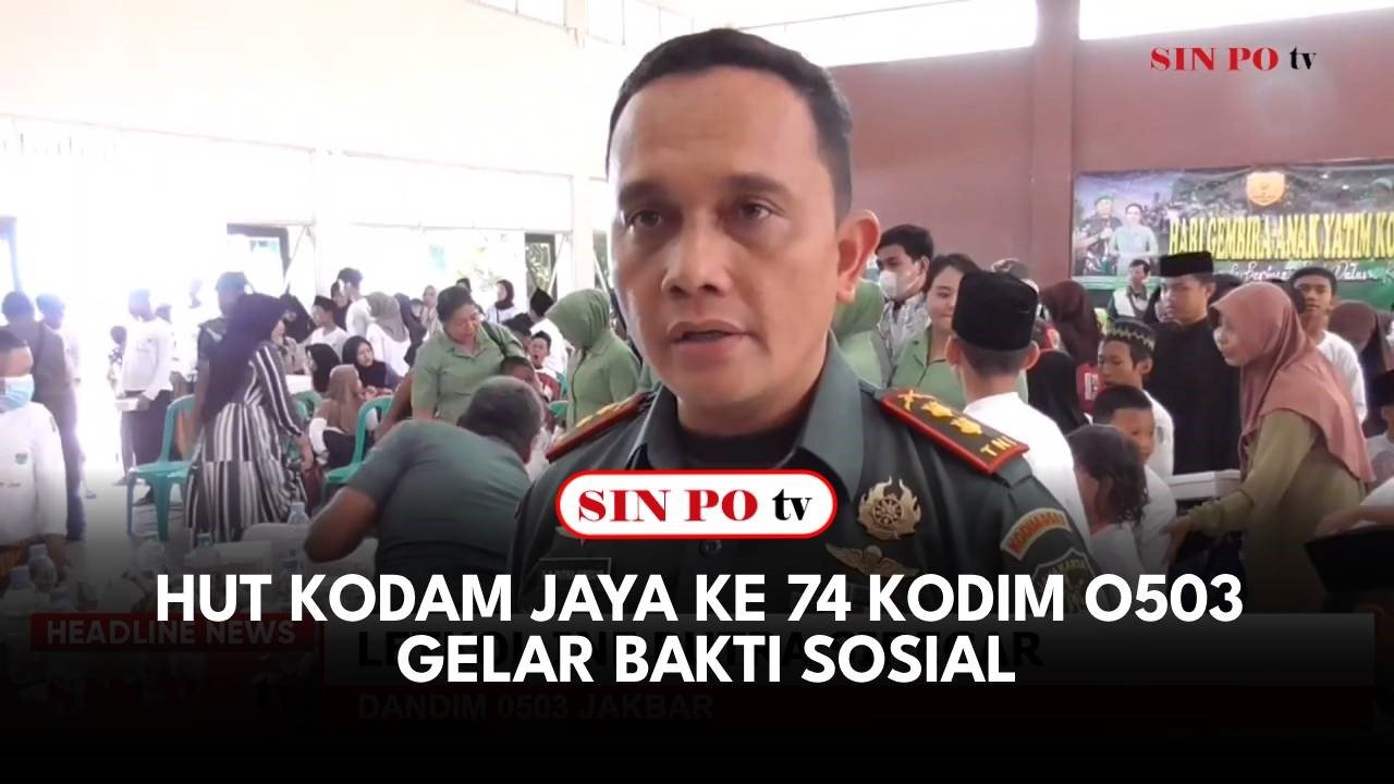 HUT Kodam Jaya Ke-74 Kodim O503 Gelar Bakti Sosial