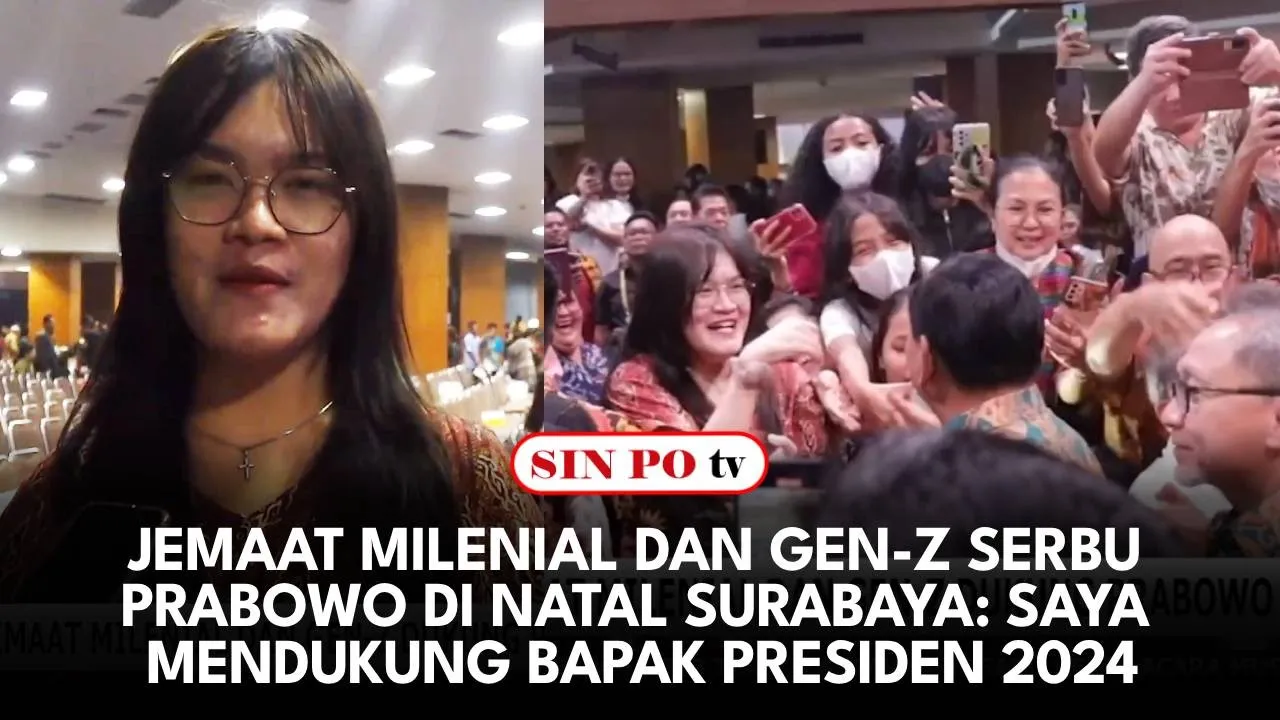 Jemaat Milenial Dan Gen-Z Serbu Prabowo Di Natal Surabaya: Saya Mendukung Bapak Presiden 2024