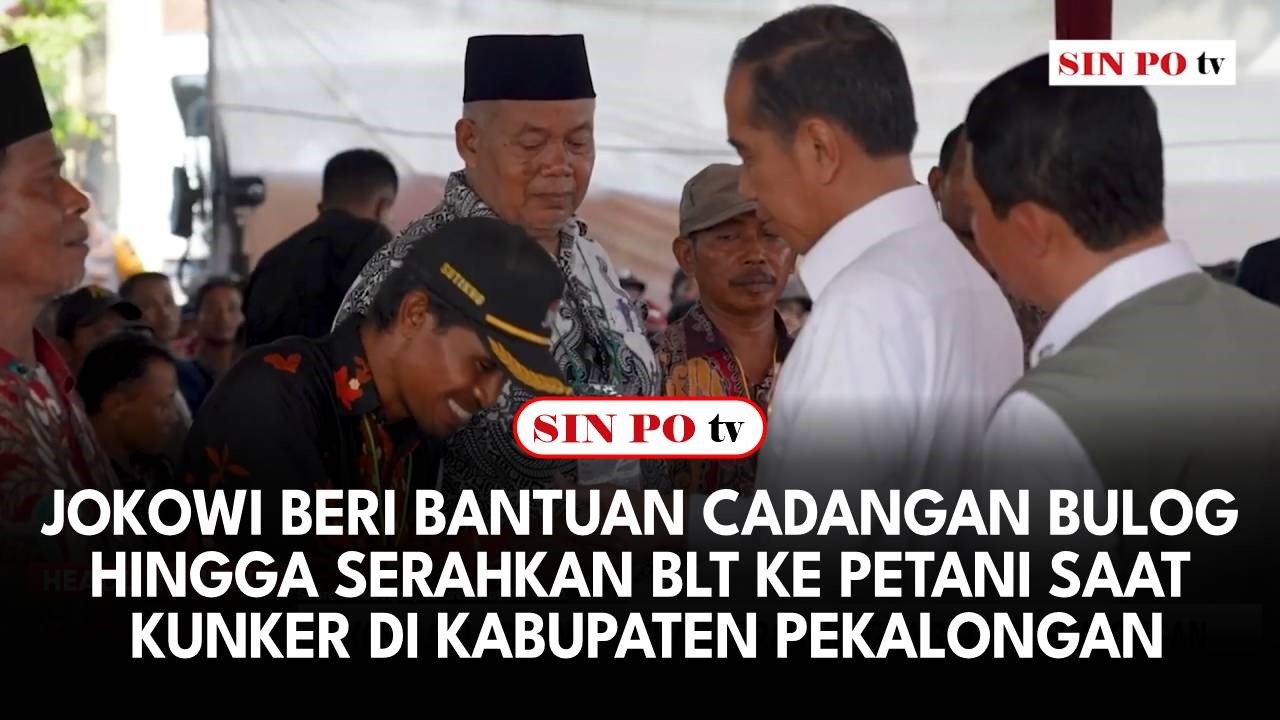 Jokowi Beri Bantuan Cadangan Bulog Hingga Serahkan BLT ke Petani Saat Kunker di Kabupaten Pekalongan