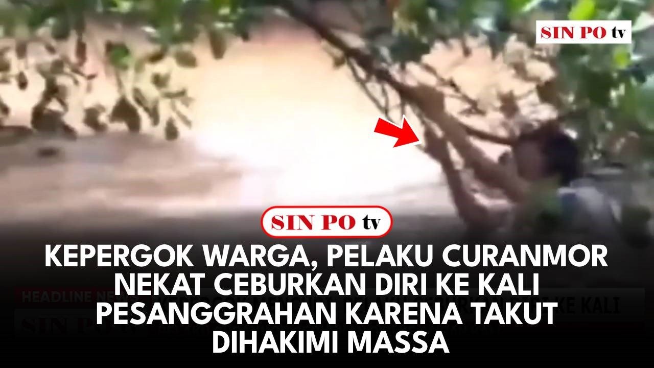 Kepergok Warga, Pelaku Curanmor Nekat Ceburkan Diri ke Kali Pesanggrahan karena Takut Dihakimi Massa