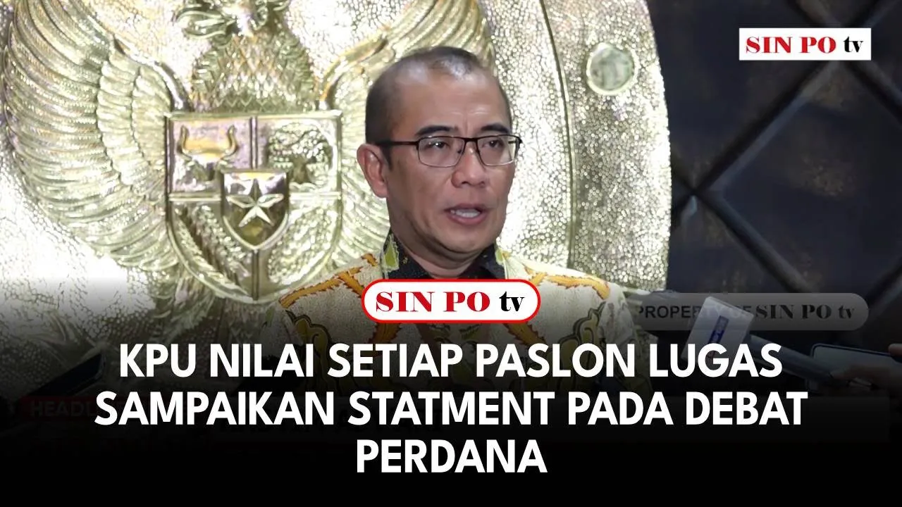 KPU Nilai Setiap Paslon Lugas Sampaikan Statment Pada Debat Perdana