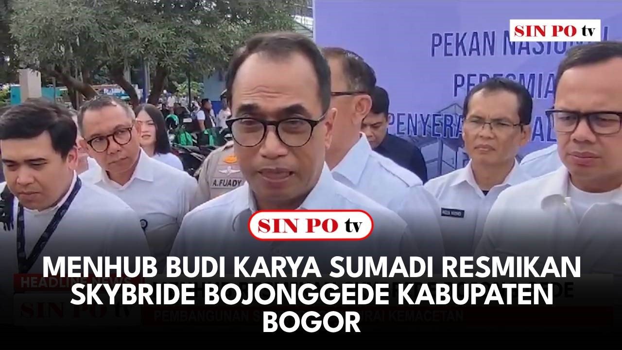 Menhub Budi Karya Sumadi Resmikan Skybride Bojonggede Kabupaten Bogor