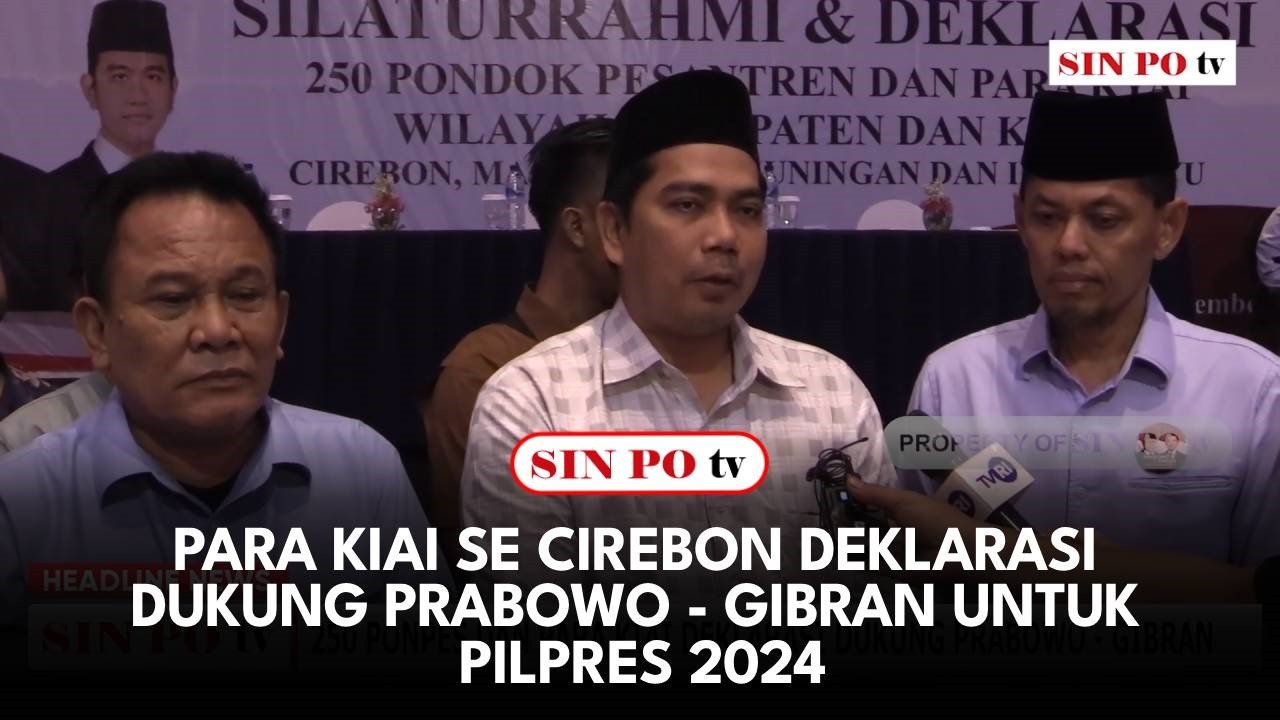 Para Kiai Se Cirebon Deklarasi Dukung Prabowo - Gibran Untuk Pilpres 2024