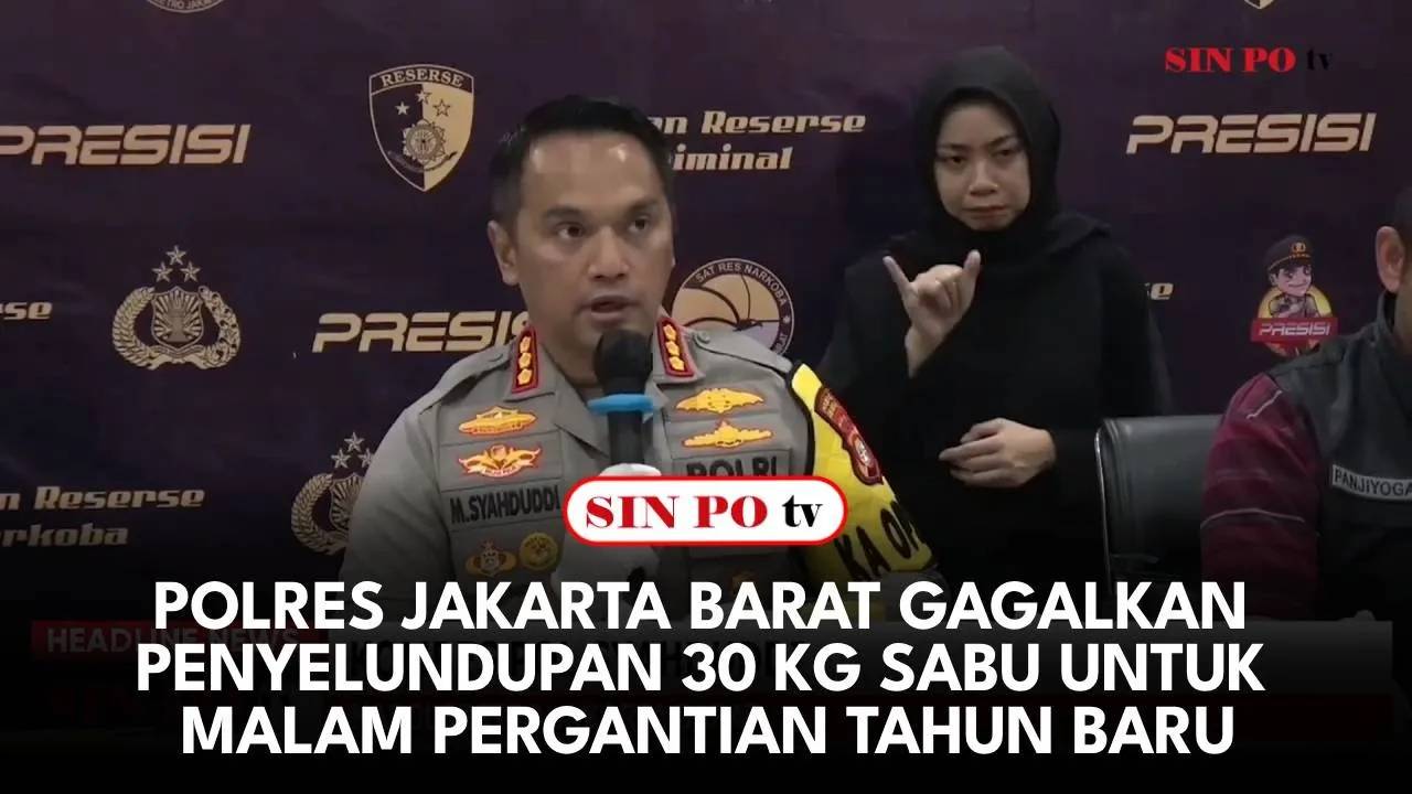 Polres Jakarta Barat Gagalkan Penyelundupan 30 Kg Sabu untuk Malam Pergantian Tahun Baru