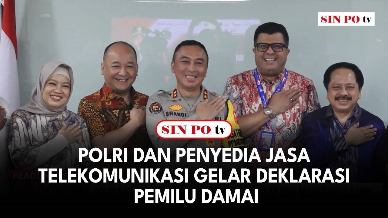 Polri Dan Penyedia Jasa Telekomunikasi Gelar Deklarasi Pemilu Damai