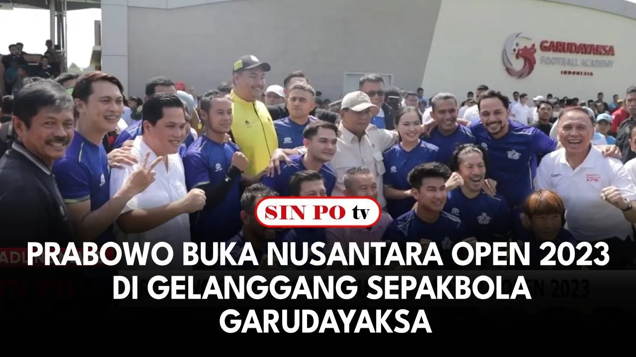 Prabowo Buka Nusantara Open 2023 Di Gelanggang Sepakbola Garudayaksa