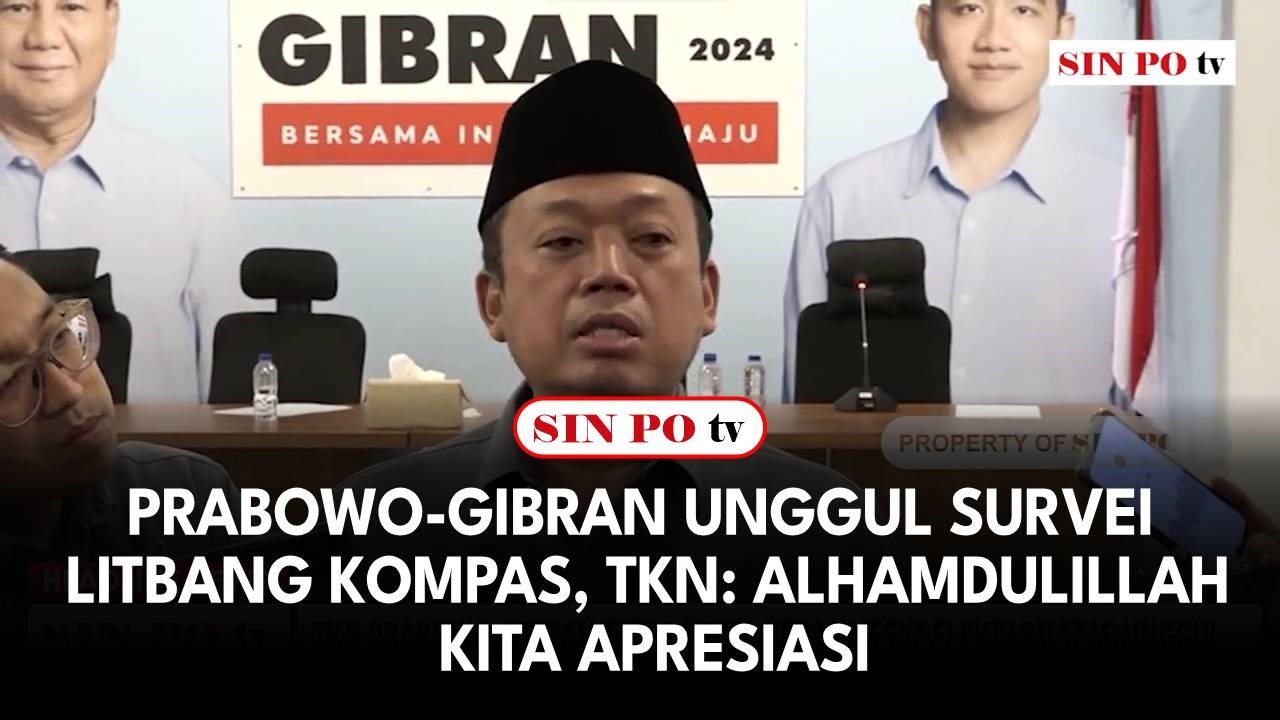 Prabowo-Gibran Unggul Survei Litbang Kompas, TKN: Alhamdulillah Kita Apresiasi