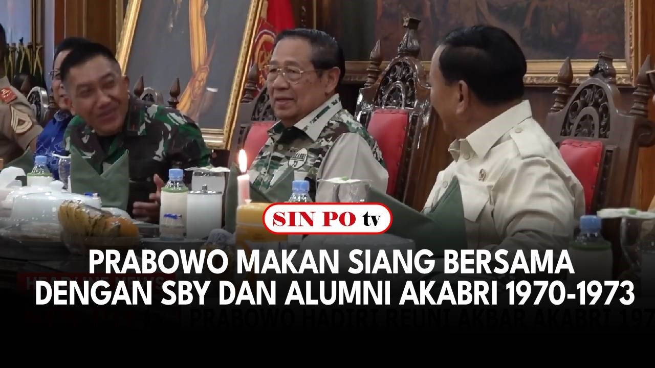 Prabowo Makan Siang Bersama Dengan SBY dan Alumni AKABRI 1970-1973