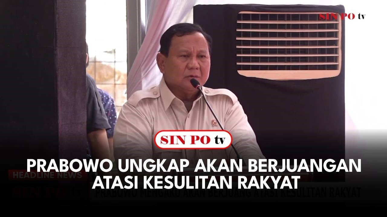 Prabowo Ungkap Akan Berjuangan Atasi Kesulitan Rakyat