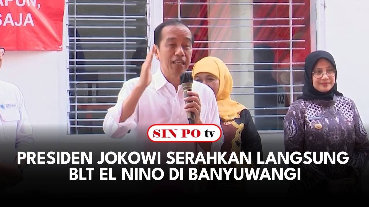 Presiden Jokowi Serahkan Langsung BLT EL Nino Di Banyuwangi