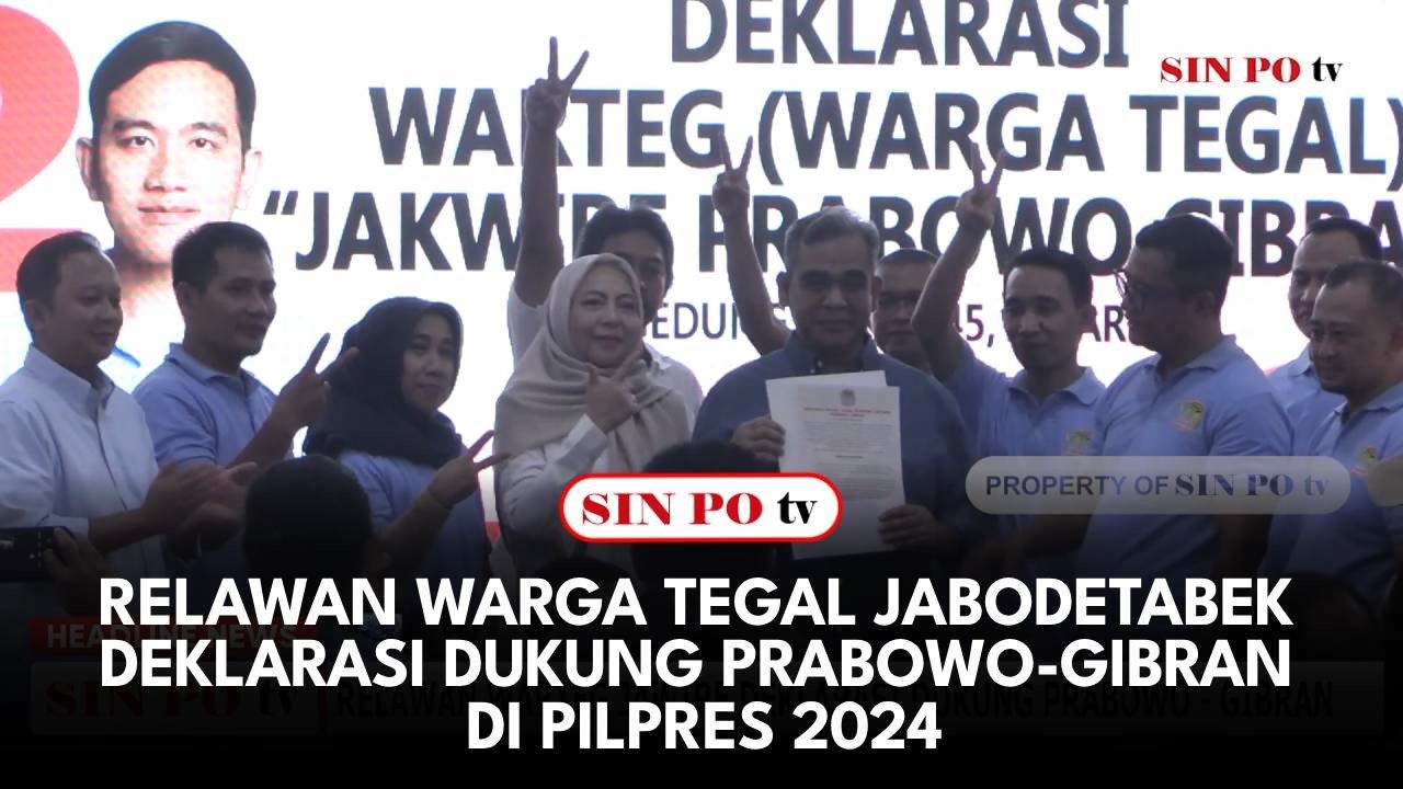 Relawan Warga Tegal Jabodetabek Deklarasi Dukung Prabowo-Gibran di Pilpres 2024