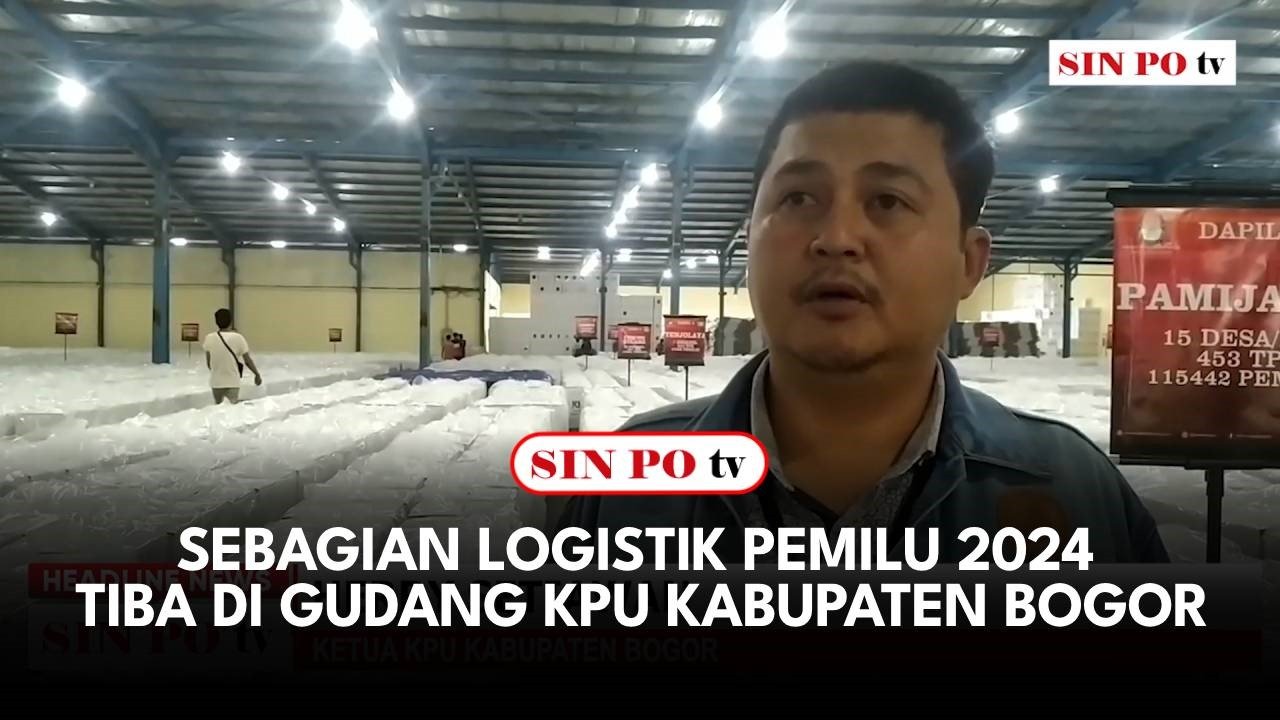 Sebagian Logistik Pemilu 2024 Tiba Di Gudang KPU Kabupaten Bogor