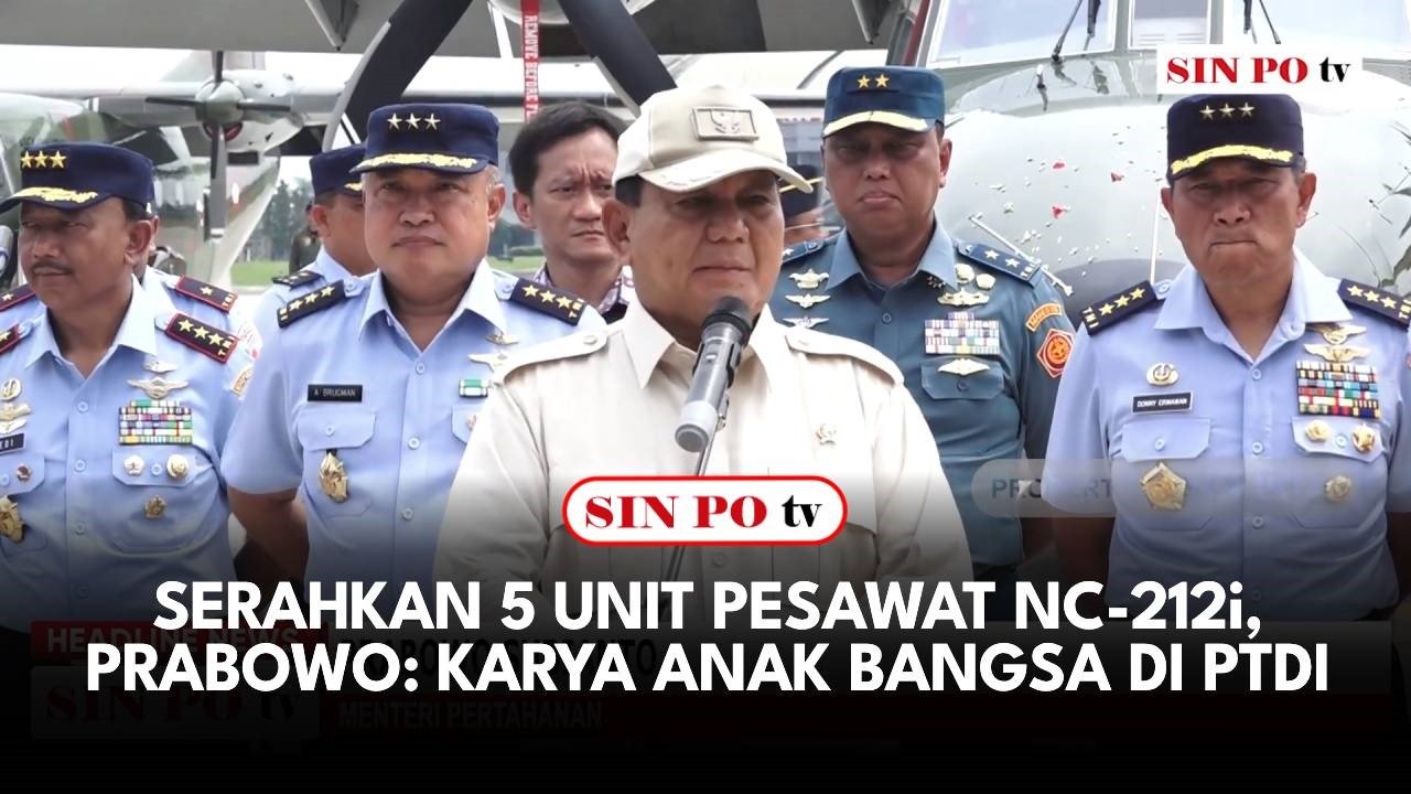 Serahkan 5 Unit Pesawat NC-212i, Prabowo: Karya Anak Bangsa di PTDI