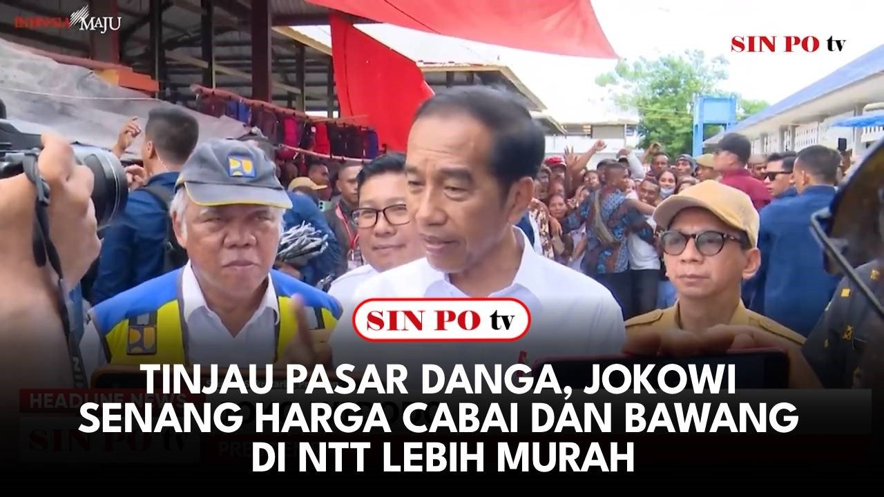 Tinjau Pasar Danga, Jokowi Senang Harga Cabai Dan Bawang di NTT Lebih Murah