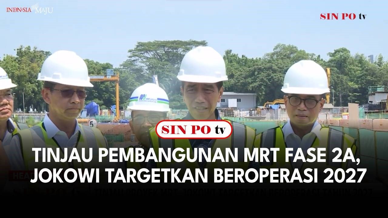 Tinjau Pembangunan MRT Fase 2A, Jokowi Targetkan Beroperasi 2027