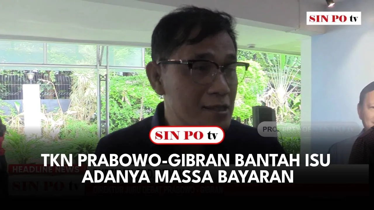 TKN Prabowo - Gibran Bantah Isu Adanya Massa Bayaran