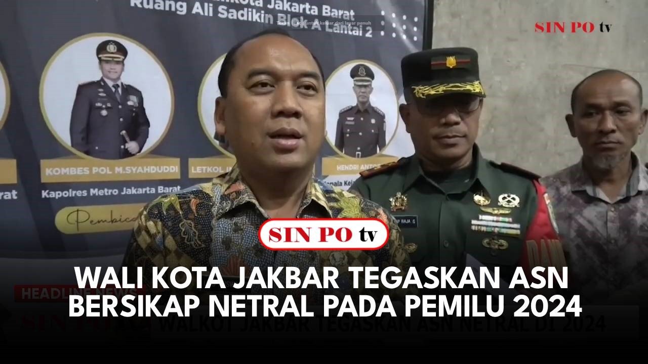 Wali Kota Jakbar Tegaskan ASN Bersikap Netral pada Pemilu 2024