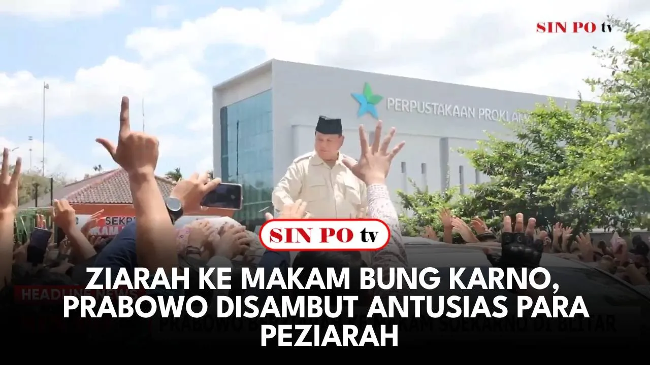 Ziarah ke Makam Bung Karno, Prabowo Disambut Antusias Para Peziarah