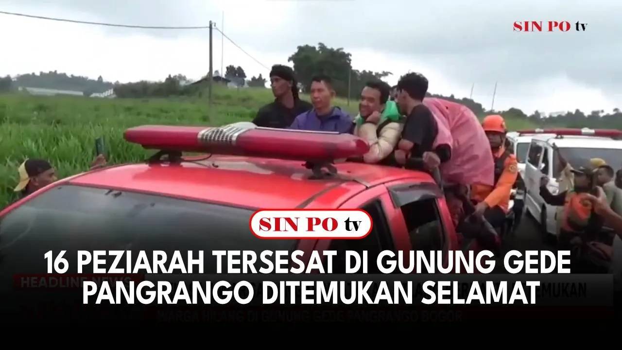 16 Peziarah Tersesat Di Gunung Gede Pangrango Ditemukan Selamat