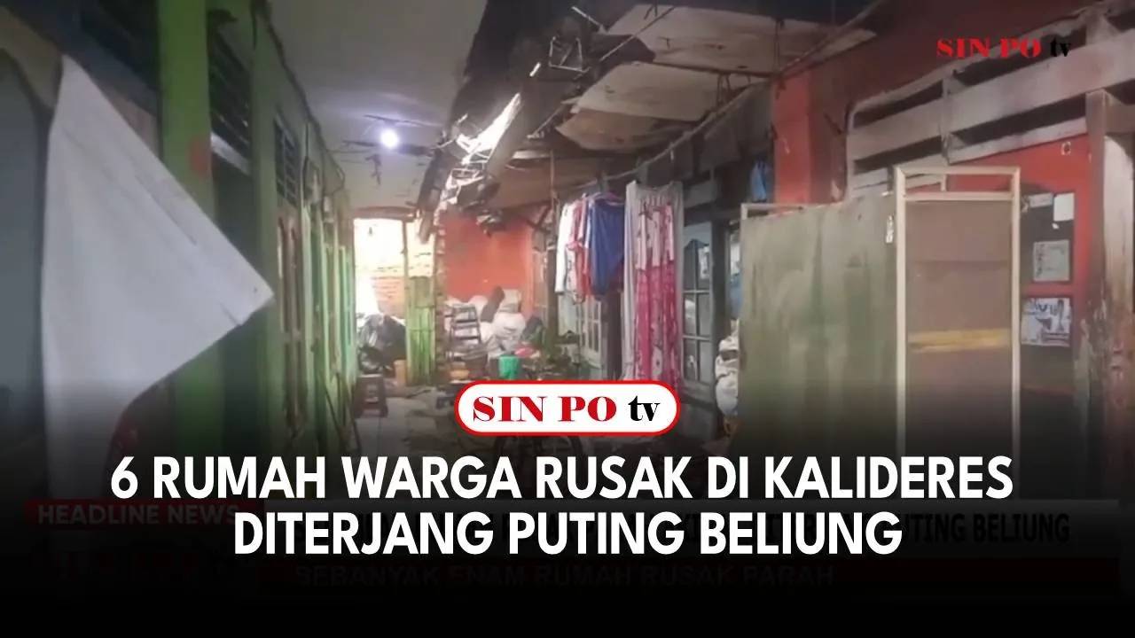 6 Rumah Warga Rusak di Kalideres Diterjang Puting Beliung