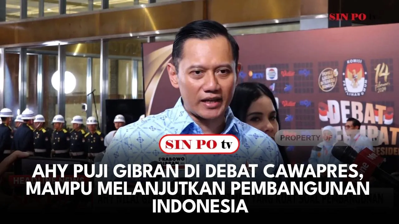 AHY Puji Gibran Di Debat Cawapres, Mampu Melanjutkan Pembangunan Indonesia