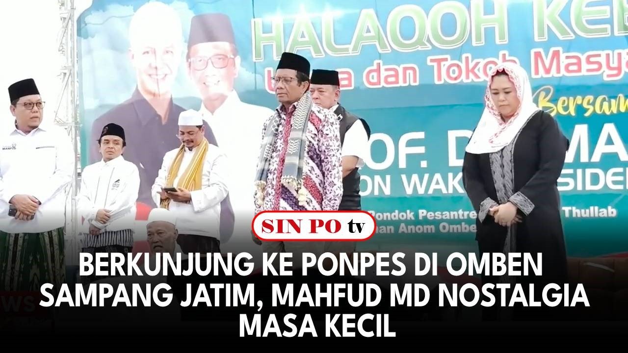 Berkunjung Ke Ponpes Di Omben Sampang Jatim, Mahfud MD Nostalgia Masa Kecil