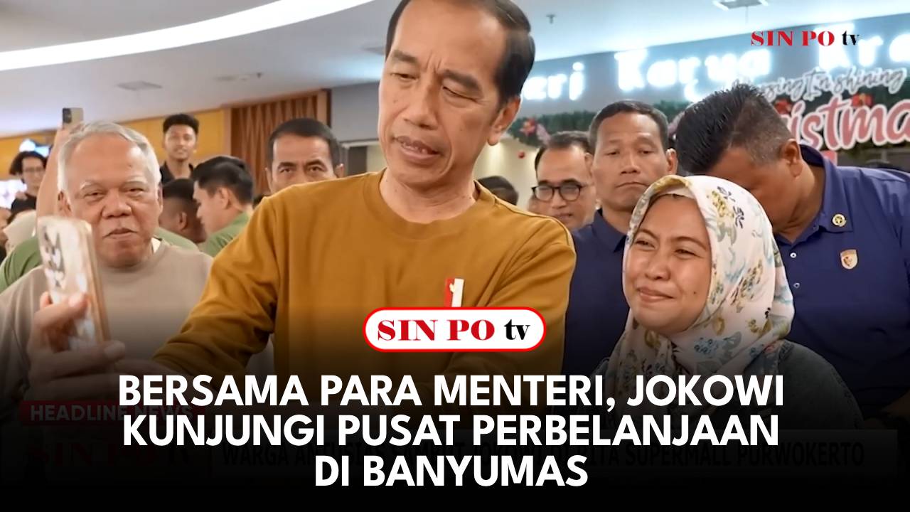 Bersama Para Menteri, Jokowi Kunjungi Pusat Perbelanjaan Di Banyumas