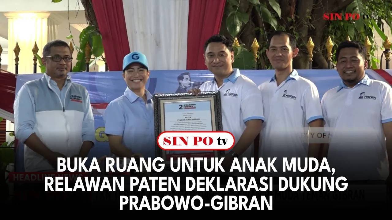 Buka Ruang Untuk Anak Muda, Relawan Paten Deklarasi Dukung Prabowo-Gibran