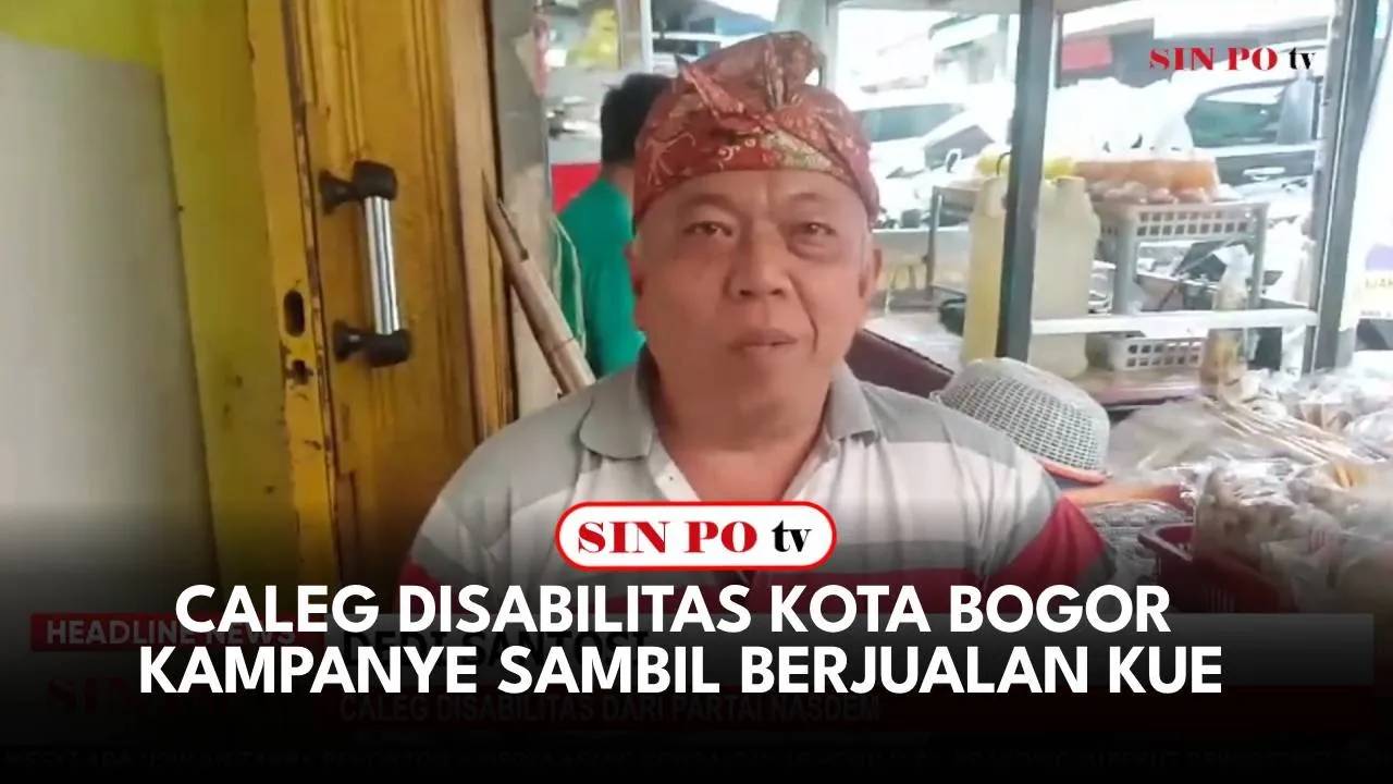 Caleg Disabilitas Kota Bogor Kampanye Sambil Berjualan Kue