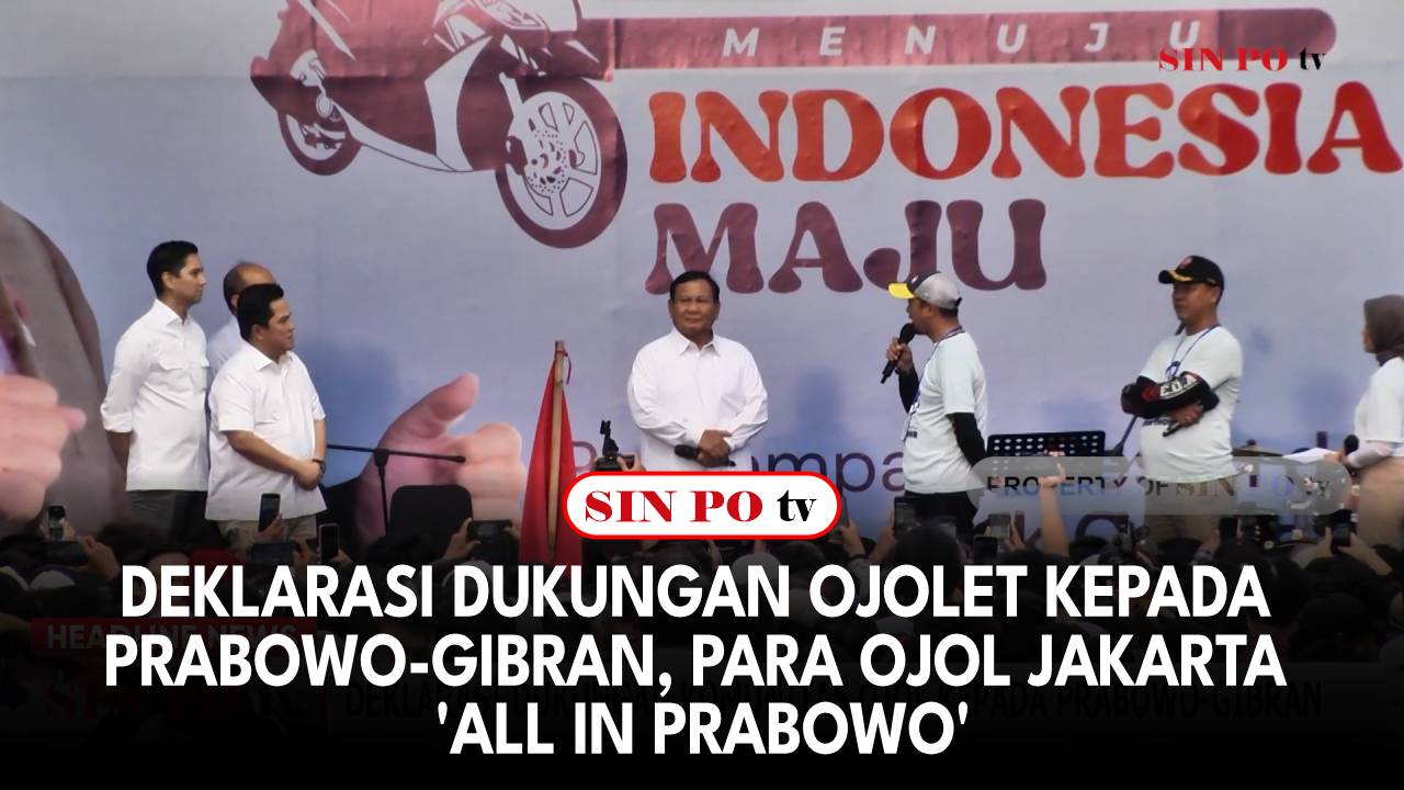 Deklarasi Dukungan Ojolet Kepada Prabowo-Gibran, Para Ojol Jakarta ‘All In Prabowo'