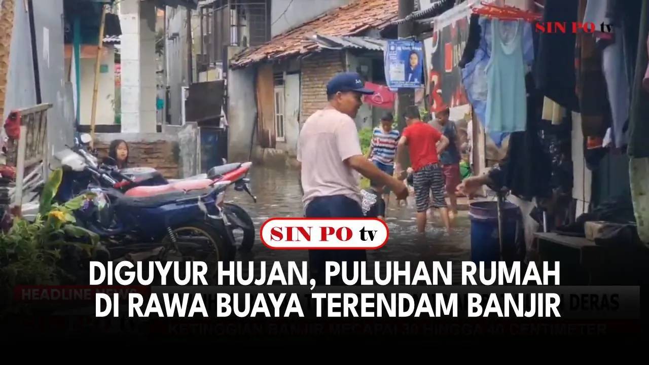 Diguyur Hujan, Puluhan Rumah Di Rawa Buaya Terendam Banjir