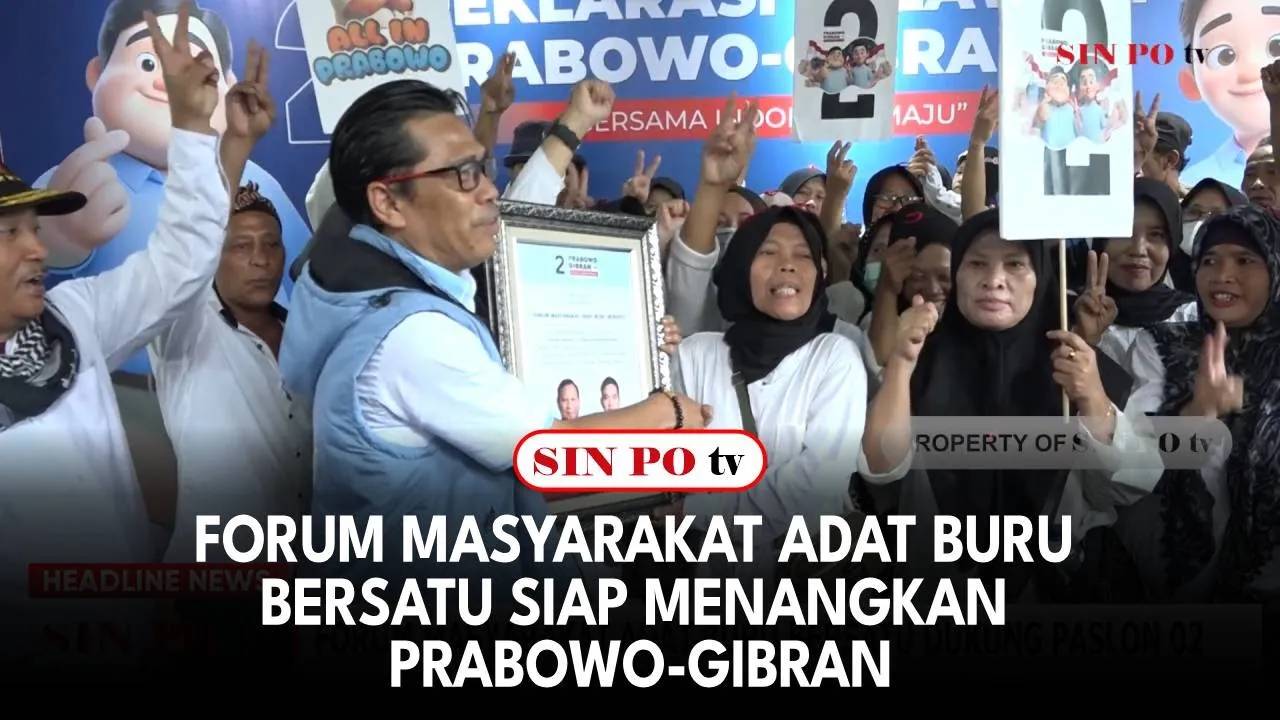 Forum Masyarakat Adat Buru Bersatu Siap Menangkan Prabowo-Gibran