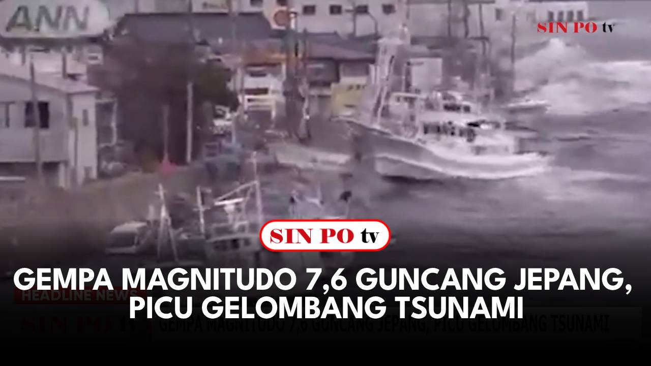 Gempa Magnitudo 7,6 Guncang Jepang, Picu Gelombang Tsunami