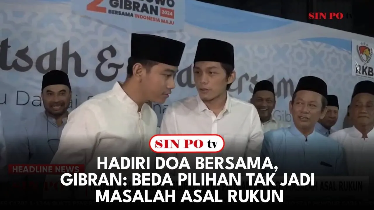 Hadiri Doa Bersama, Gibran: Beda Pilihan Tak Jadi Masalah Asal Rukun