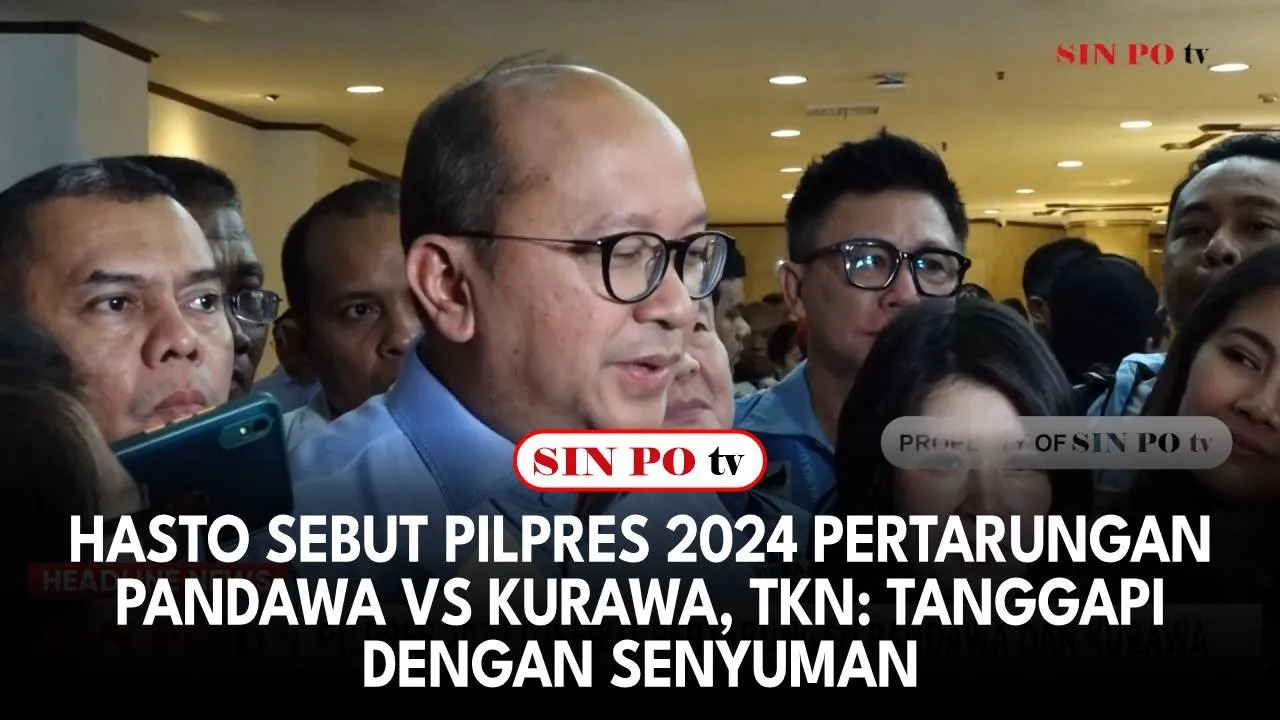 Hasto Sebut Pilpres 2024 Pertarungan Pandawa vs Kurawa, TKN: Tanggapi Dengan Senyuman