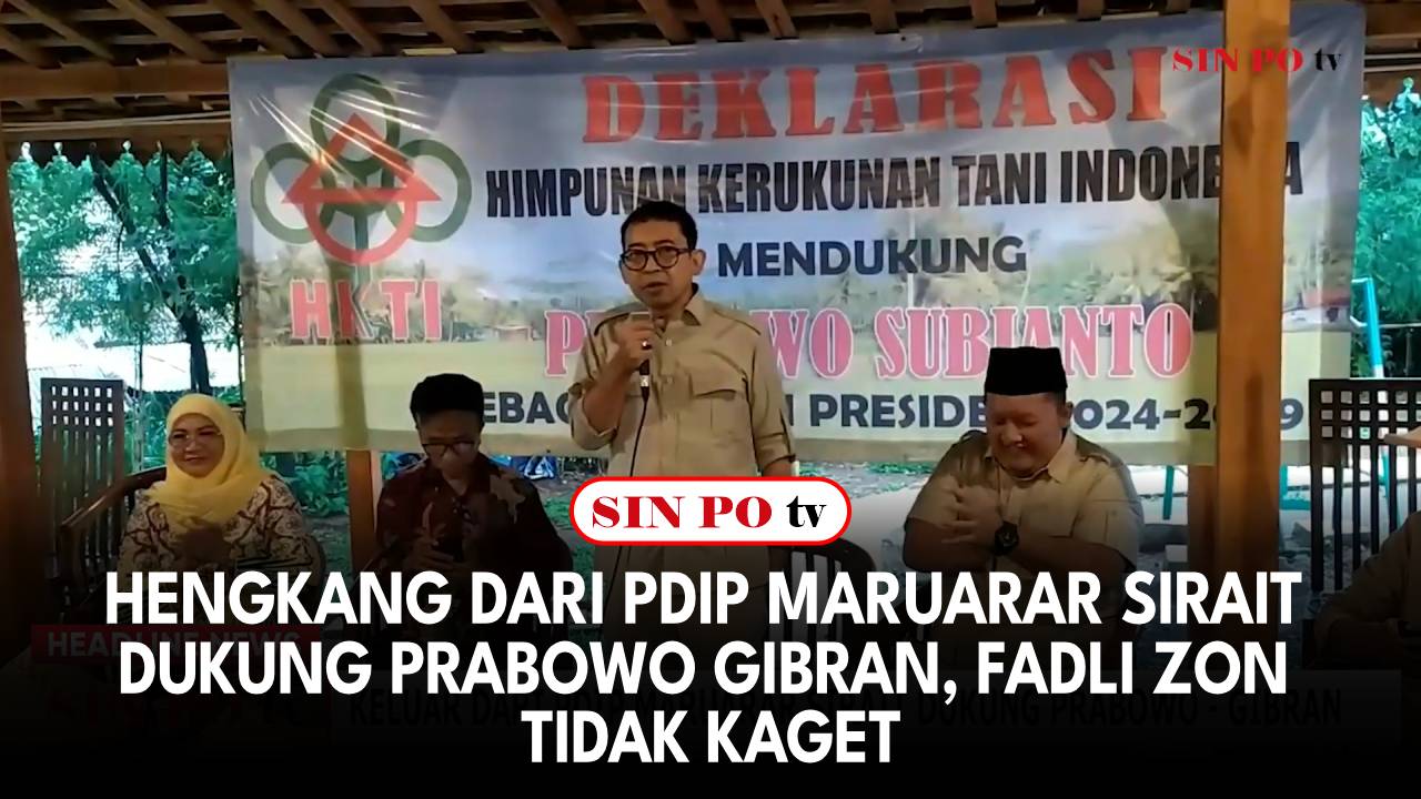 Hengkang Dari PDIP Maruarar Sirait Dukung Prabowo-Gibran, Fadli Zon Tidak Kaget