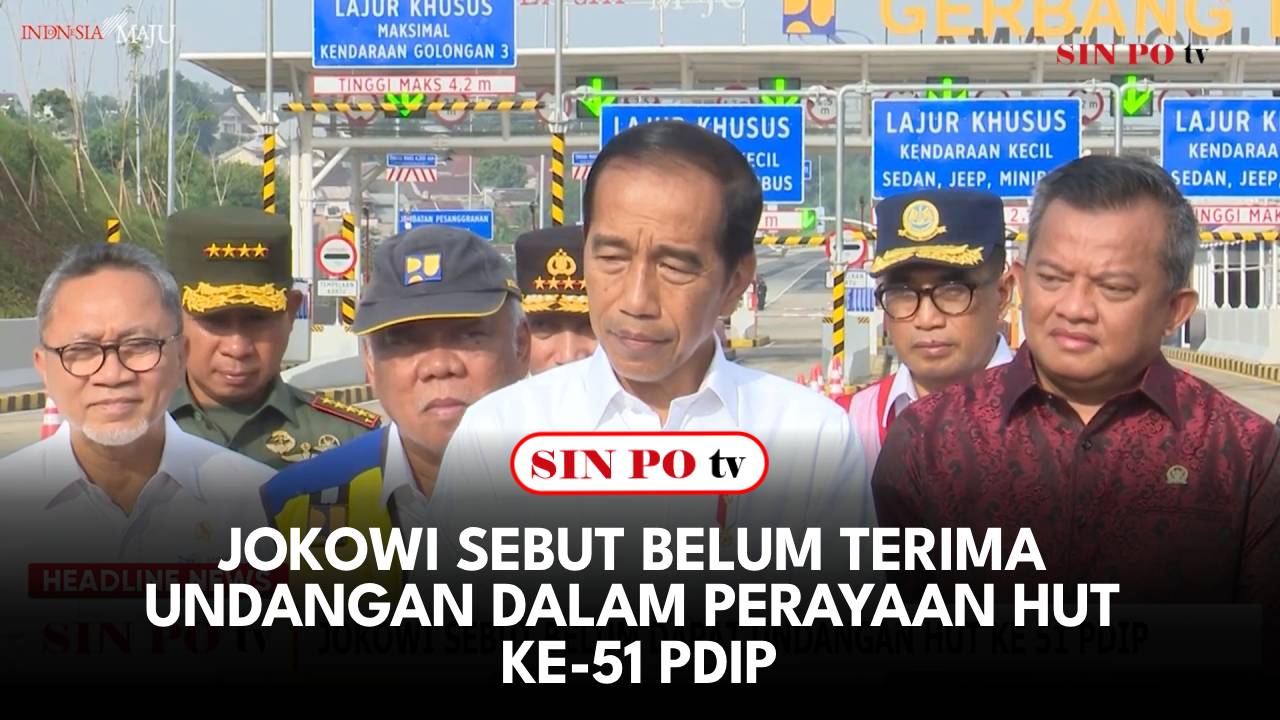 Jokowi Sebut Belum Terima Undangan Dalam Perayaan HUT ke-51 PDIP