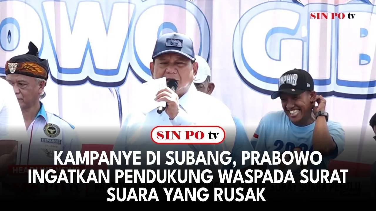 Kampanye Di Subang, Prabowo Ingatkan Pendukung Waspada Surat Suara Yang Rusak