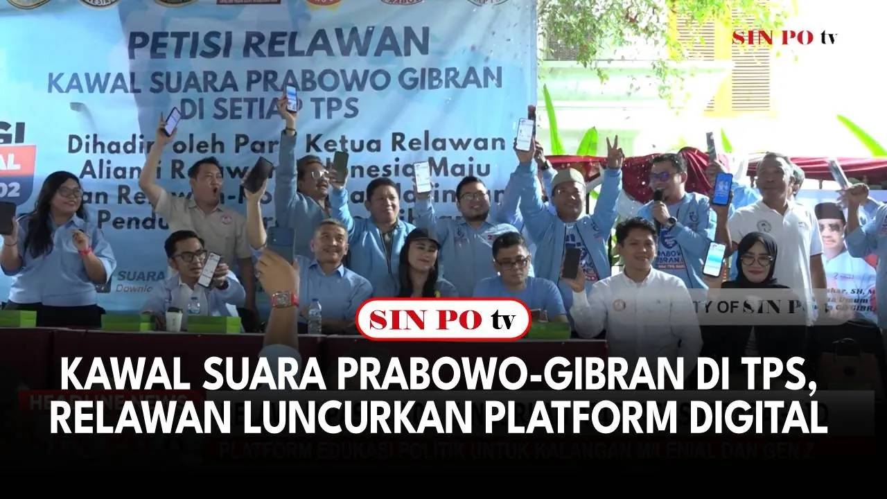 Kawal Suara Prabowo-Gibran Di TPS, Relawan Luncurkan Platform Digital