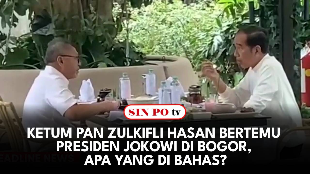 Ketum PAN Zulkifli Hasan Bertemu Presiden Jokowi Di Bogor, Apa Yang Di Bahas?