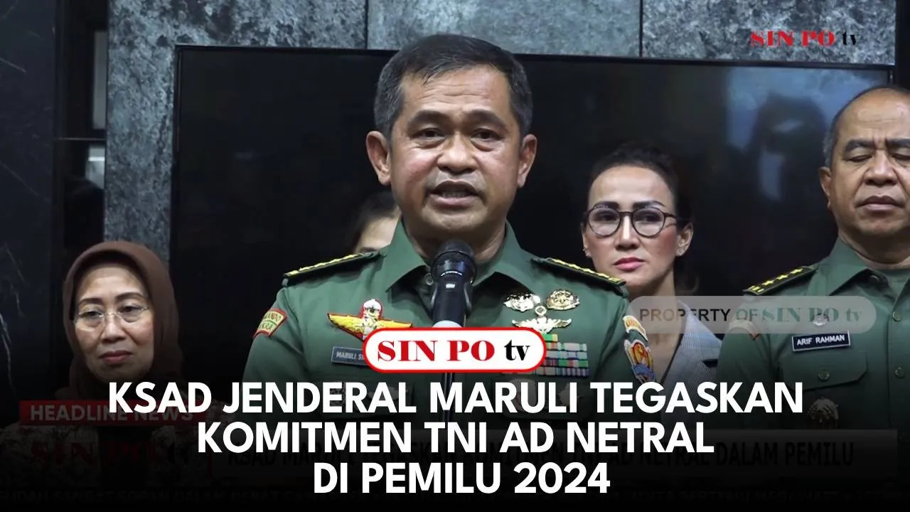 KSAD Jenderal Maruli Tegaskan Komitmen TNI AD Netral Di Pemilu 2024