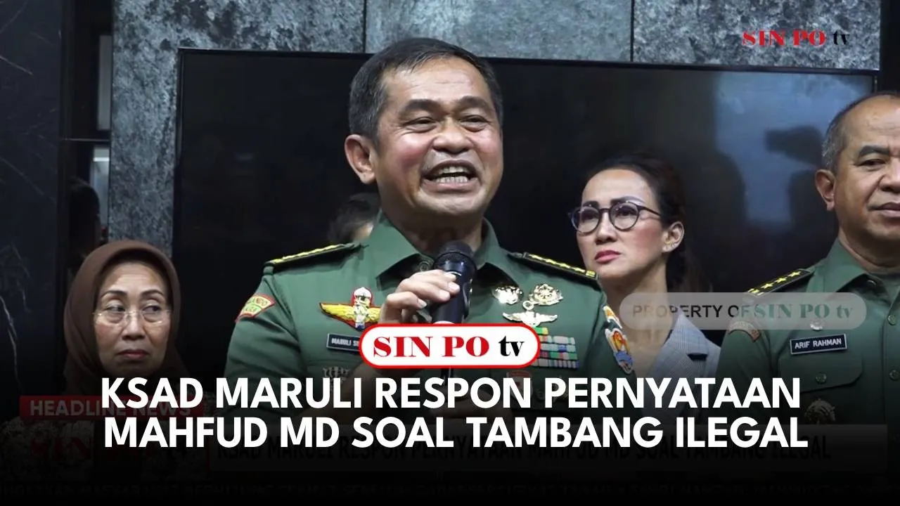 KSAD Maruli Respon Pernyataan Mahfud MD Soal Tambang Ilegal