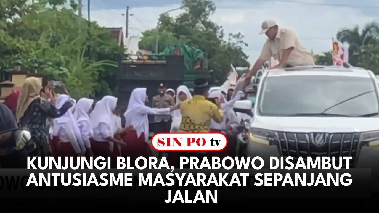 Kunjungi Blora, Prabowo Disambut Antusiasme Masyarakat Sepanjang Jalan