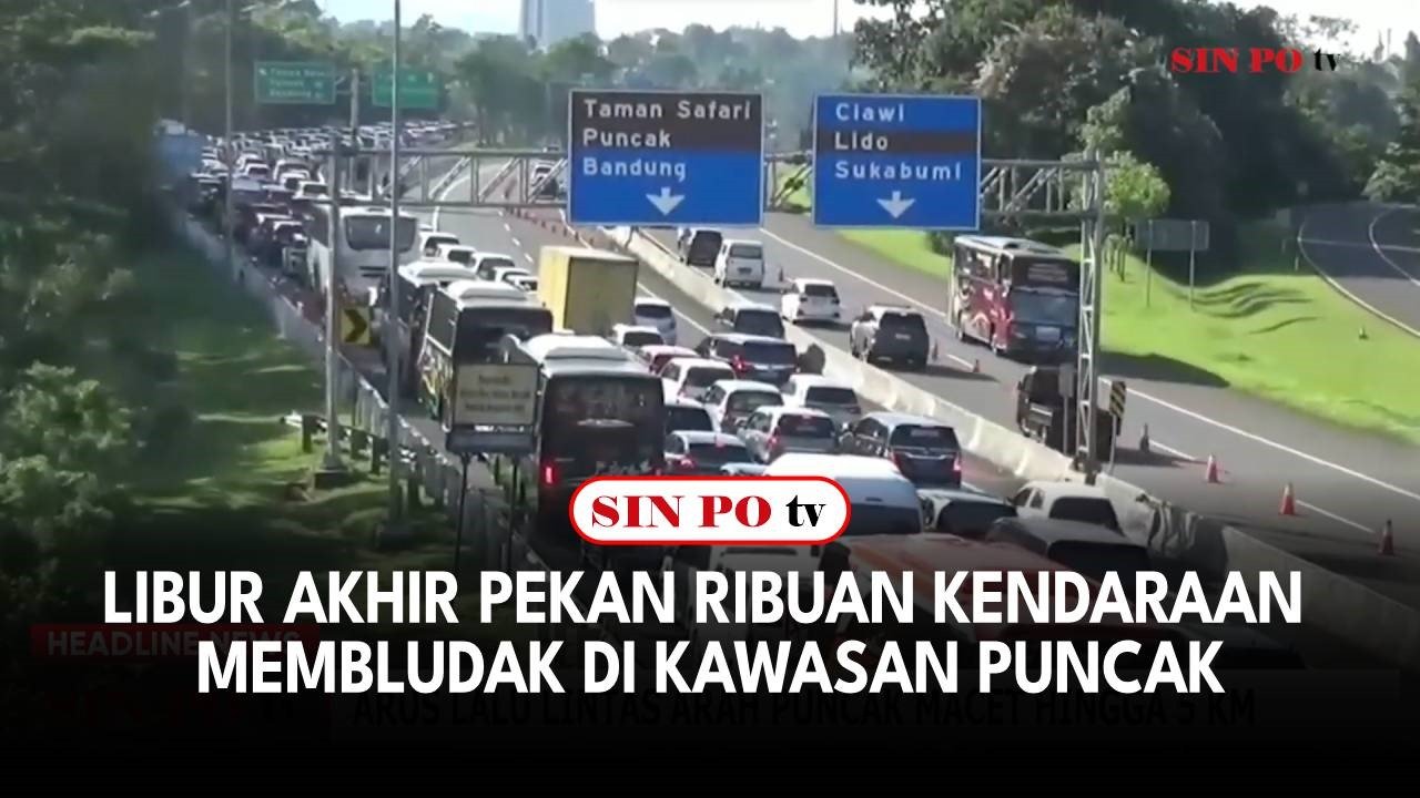 Libur Akhir Pekan Ribuan Kendaraan Membludak Di Kawasan Puncak