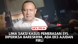 Lima Saksi Kasus Pemerasan SYL Diperiksa Bareskrim, Ada Eks Ajudan Firli