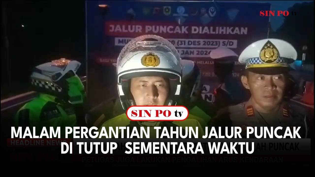 Malam Pergantian Tahun Jalur Puncak Di Tutup  Sementara Waktu