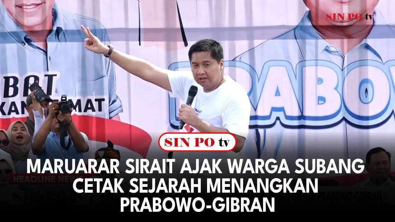 Maruarar Sirait Ajak Warga Subang Cetak Sejarah Menangkan Prabowo-Gibran